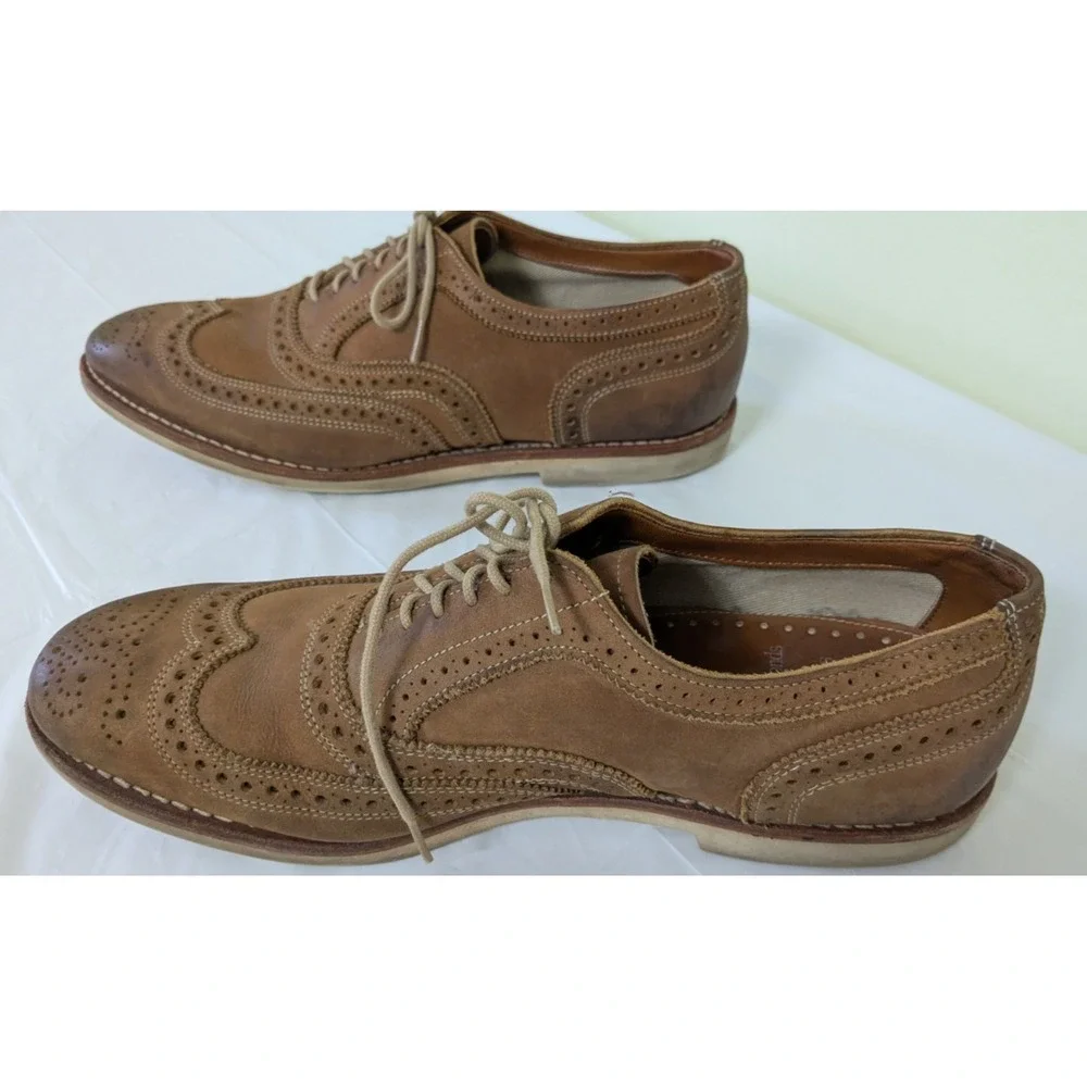 Allen Edmonds Brooks Brothers Neumok Wingtip Oxford Brown Goodyear Welted 10.5D